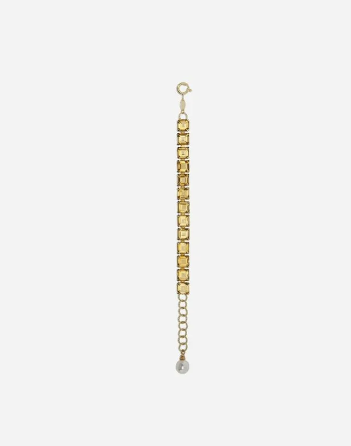 Dolce and Gabbana Bracelets Women Anna Bracelet In Yellow Gold With Citrine Quartzes Gold Dolce and Gabbana Bracelets Women Anna Bracelet In Yellow Gold With Citrine Quartzes Gold