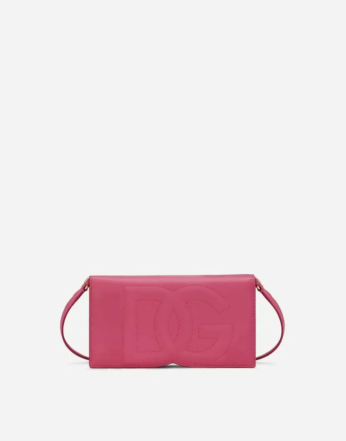 Dolce and Gabbana Clutches Mini And Micro Bags Women DG Logo Phone Bag Lilac