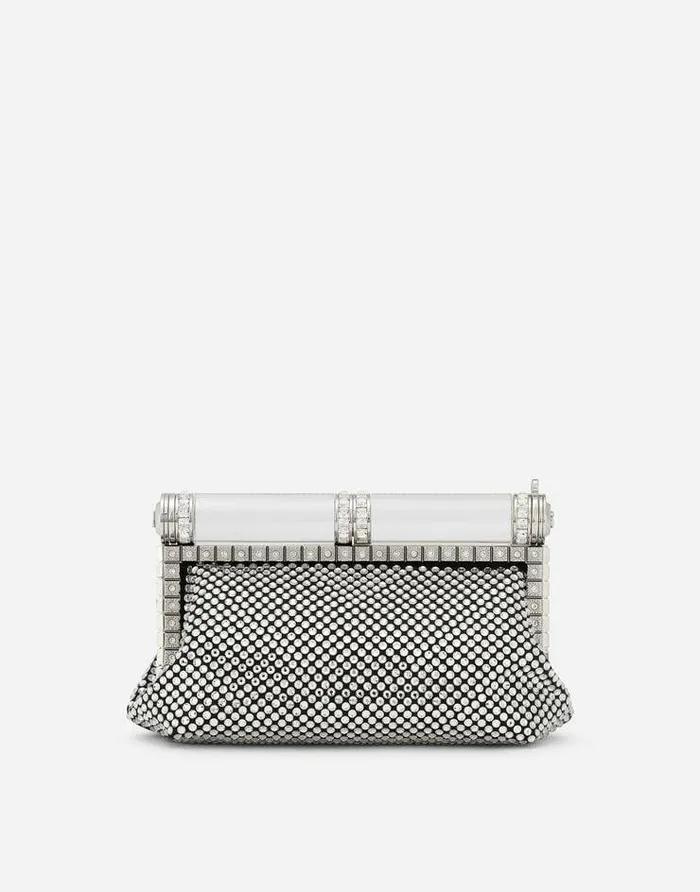 Dolce and Gabbana Clutches Mini And Micro Bags Women Satin Bag With Fusible Rhinestones Multicolor Dolce and Gabbana Clutches Mini And Micro Bags Women Satin Bag With Fusible Rhinestones Multicolor