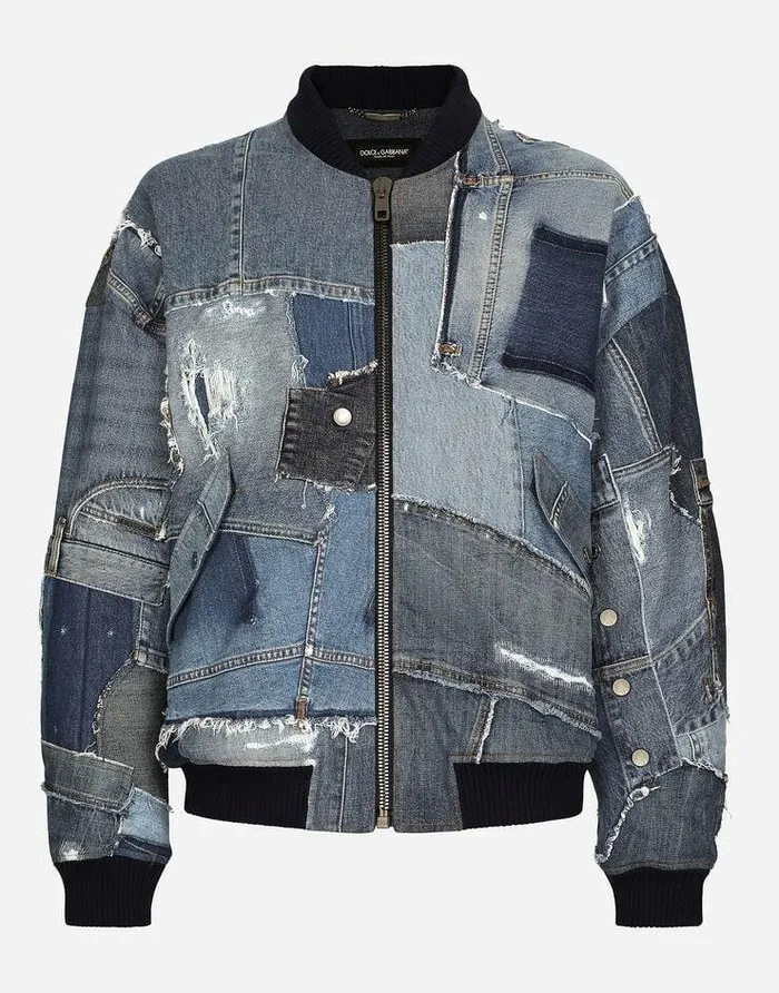 Dolce and Gabbana Coats And Jackets Men Stretch Patchwork Denim Jacket Multicolor Dolce and Gabbana Coats And Jackets Men Stretch Patchwork Denim Jacket Multicolor