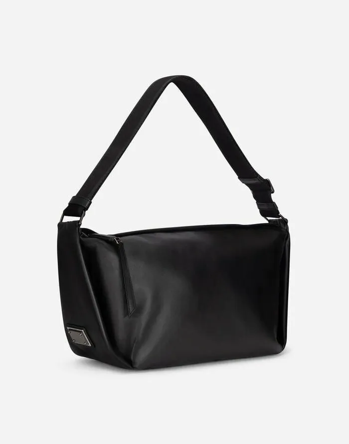 Dolce and Gabbana Crossbody Bags Men Calfskin Soft Bag Black Dolce and Gabbana Crossbody Bags Men Calfskin Soft Bag Black