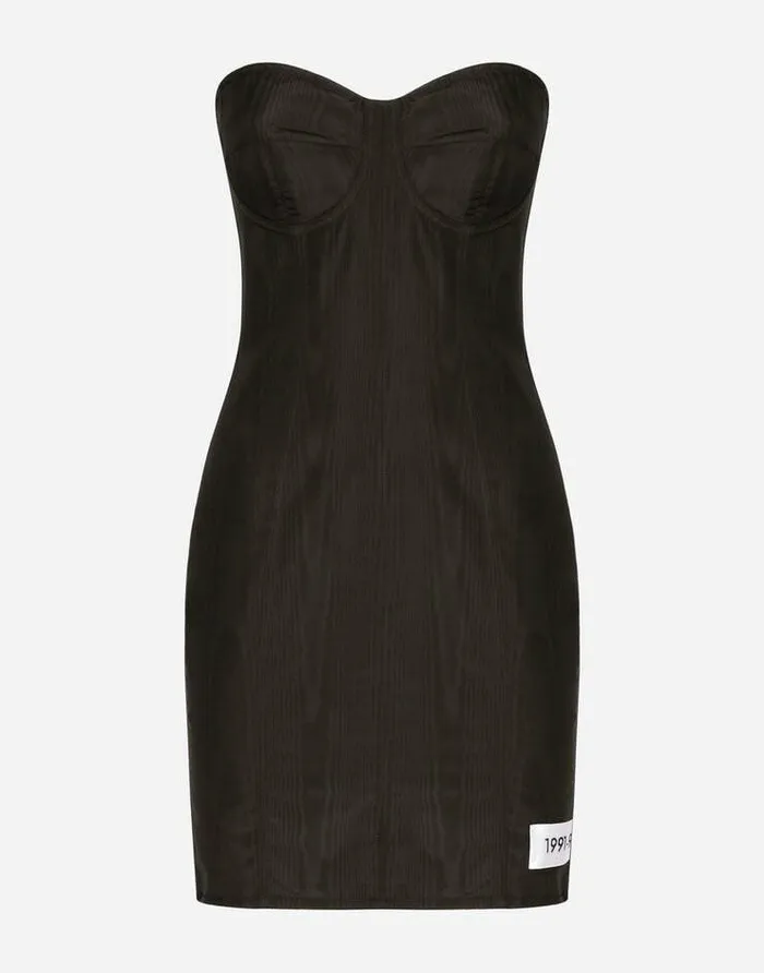 Dolce and Gabbana Dresses Women KIM DOLCEandGABBANA Moir Faille Minidress Black