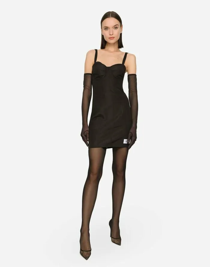 Dolce and Gabbana Dresses Women KIM DOLCEandGABBANA Moir Faille Minidress Black Dolce and Gabbana Dresses Women KIM DOLCEandGABBANA Moir Faille Minidress Black