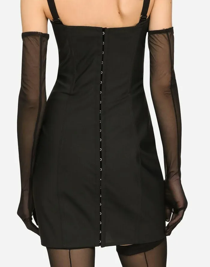 Dolce and Gabbana Dresses Women KIM DOLCEandGABBANA Moir Faille Minidress Black Dolce and Gabbana Dresses Women KIM DOLCEandGABBANA Moir Faille Minidress Black