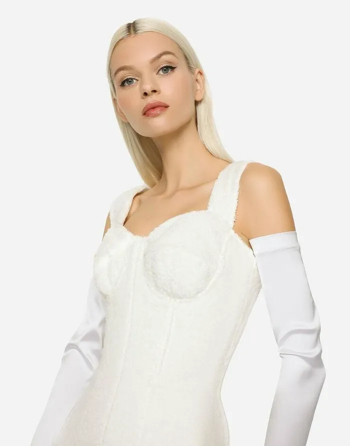 Dolce and Gabbana Dresses Women KIM DOLCEandGABBANA Terrycloth Minidress White Dolce and Gabbana Dresses Women KIM DOLCEandGABBANA Terrycloth Minidress White