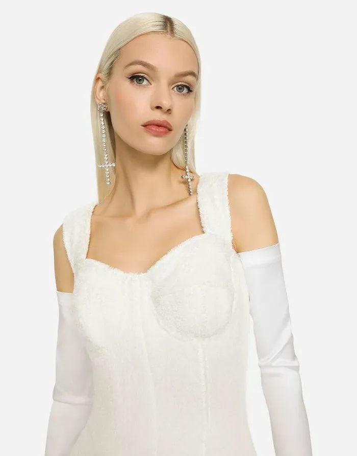 Dolce and Gabbana Dresses Women KIM DOLCEandGABBANA Terrycloth Minidress White Dolce and Gabbana Dresses Women KIM DOLCEandGABBANA Terrycloth Minidress White