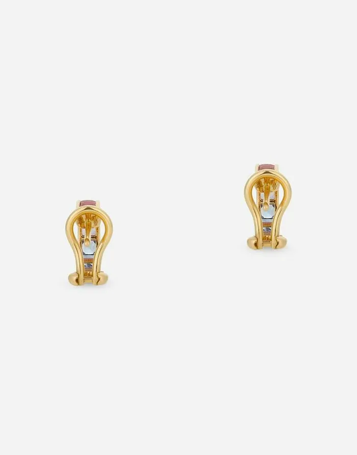 Dolce and Gabbana Earrings Women Rainbow Earrings In Yellow Gold 18kt With Multicolor Sapphires And Diamonds Gold Dolce and Gabbana Earrings Women Rainbow Earrings In Yellow Gold 18kt With Multicolor Sapphires And Diamonds Gold
