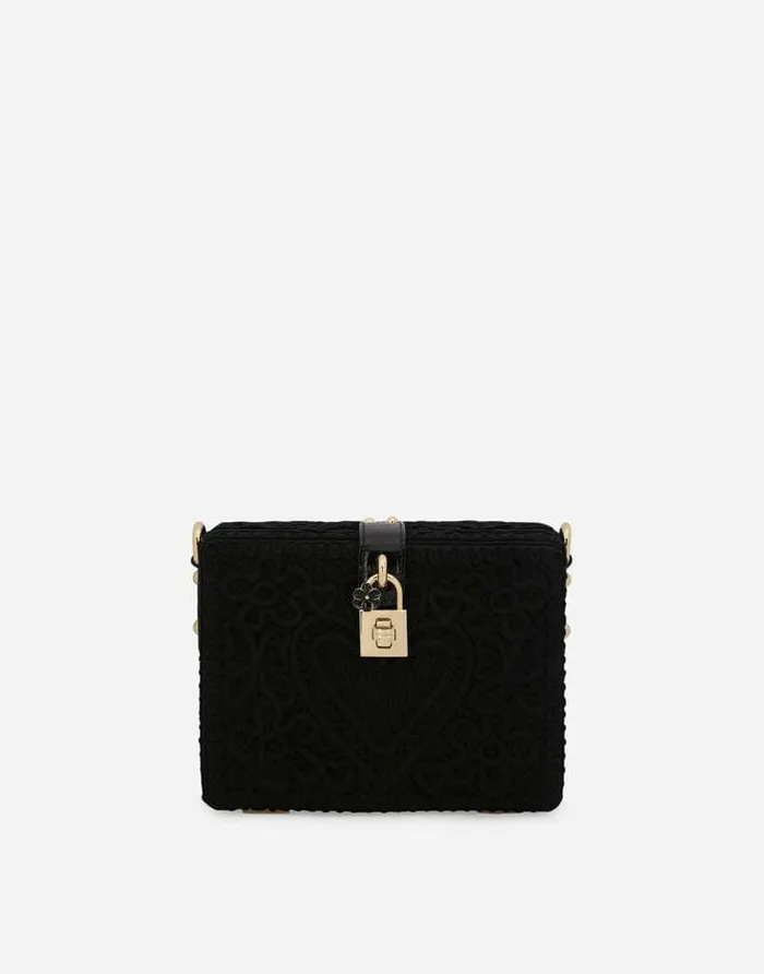Dolce and Gabbana Handbags Women Dolce Box Bag With Cordonetto Detailing Black Dolce and Gabbana Handbags Women Dolce Box Bag With Cordonetto Detailing Black