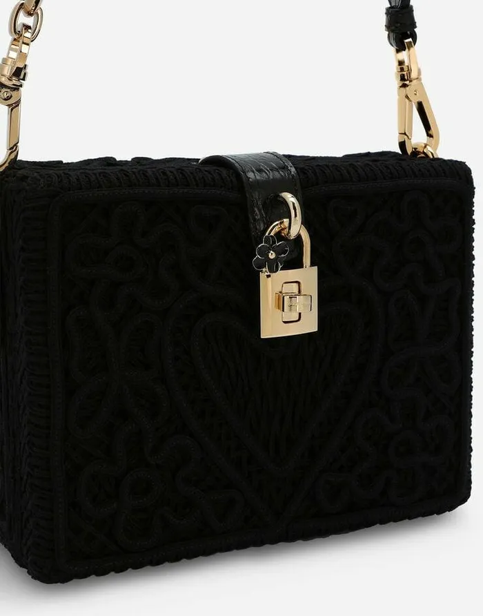 Dolce and Gabbana Handbags Women Dolce Box Bag With Cordonetto Detailing Black Dolce and Gabbana Handbags Women Dolce Box Bag With Cordonetto Detailing Black