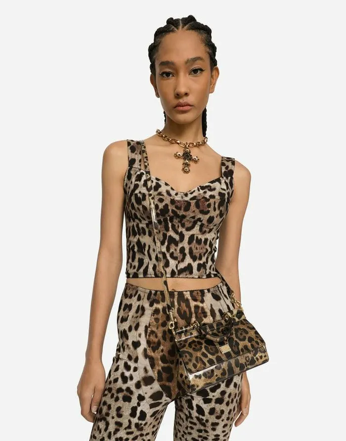 Dolce and Gabbana Handbags Women KIM DOLCEandGABBANA Small Sicily Handbag Animal Print Dolce and Gabbana Handbags Women KIM DOLCEandGABBANA Small Sicily Handbag Animal Print
