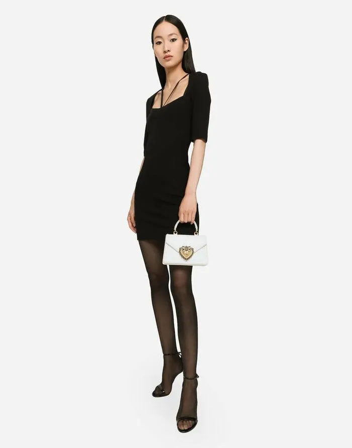 Dolce and Gabbana Handbags Women Small Smooth Calfskin Devotion Bag White Dolce and Gabbana Handbags Women Small Smooth Calfskin Devotion Bag White