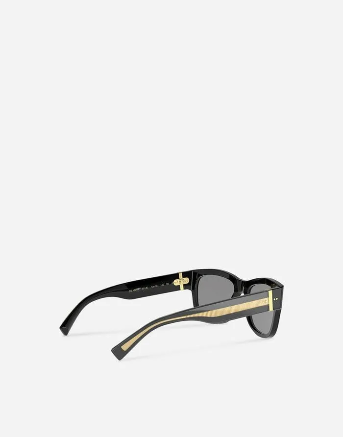 Dolce and Gabbana Icons Men Gros Grain Sunglasses Black Dolce and Gabbana Icons Men Gros Grain Sunglasses Black