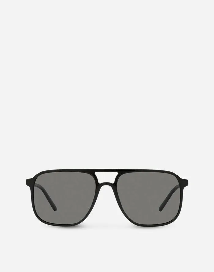 Dolce and Gabbana Icons Men Thin Profile Sunglasses Black