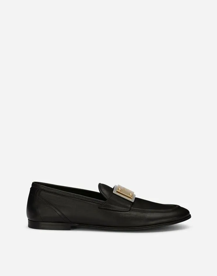 Dolce and Gabbana Loafers And Moccasins Men Calfskin Loafers Black