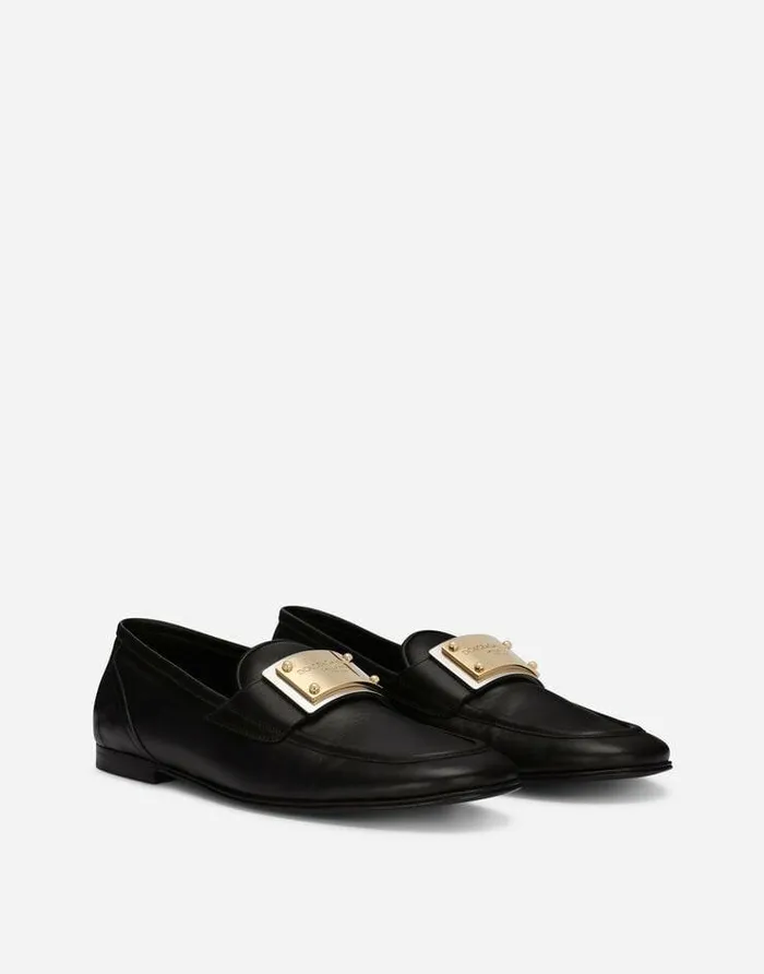 Dolce and Gabbana Loafers And Moccasins Men Calfskin Loafers Black Dolce and Gabbana Loafers And Moccasins Men Calfskin Loafers Black