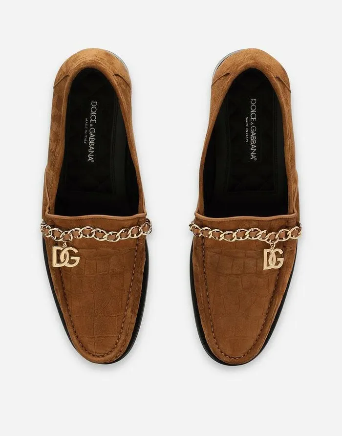 Dolce and Gabbana Loafers And Moccasins Men Calfskin Suede Visconti Loafers Beige Dolce and Gabbana Loafers And Moccasins Men Calfskin Suede Visconti Loafers Beige