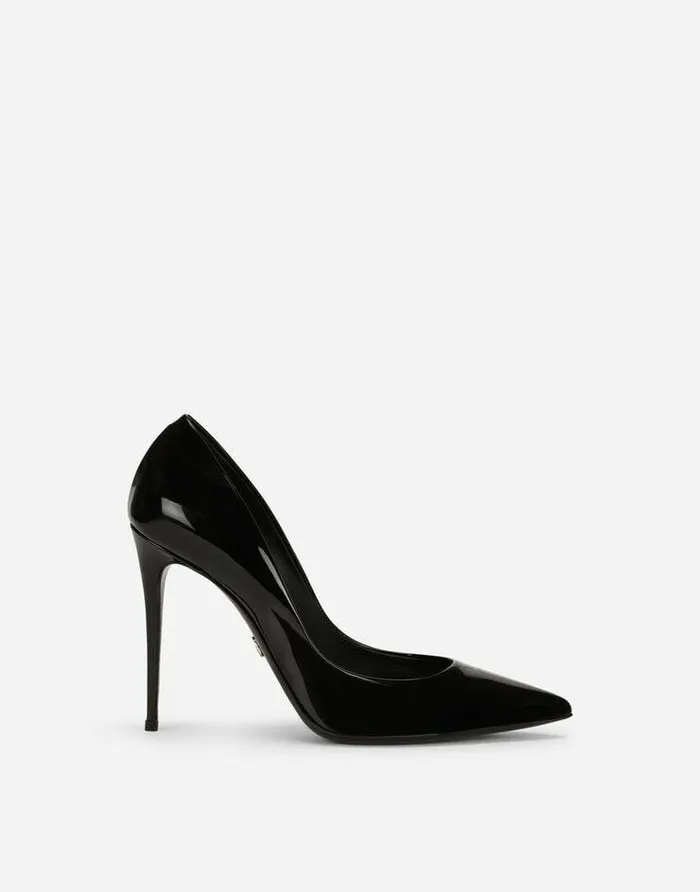 Dolce and Gabbana Pumps And Slingback Women Patent Leather Pumps Black