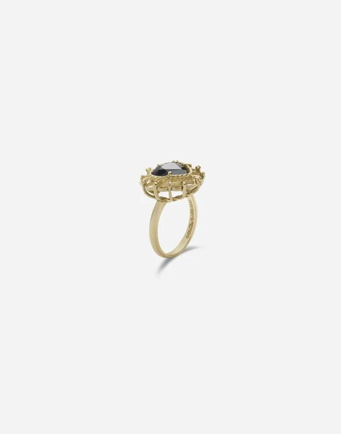 Dolce and Gabbana Rings Women Heartshaped Sapphire Ring Gold Dolce and Gabbana Rings Women Heartshaped Sapphire Ring Gold