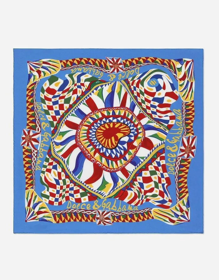 Dolce and Gabbana Scarves And Silks Women Carrettoprint Twill Scarf 50 X 50 Multicolor Dolce and Gabbana Scarves And Silks Women Carrettoprint Twill Scarf 50 X 50 Multicolor