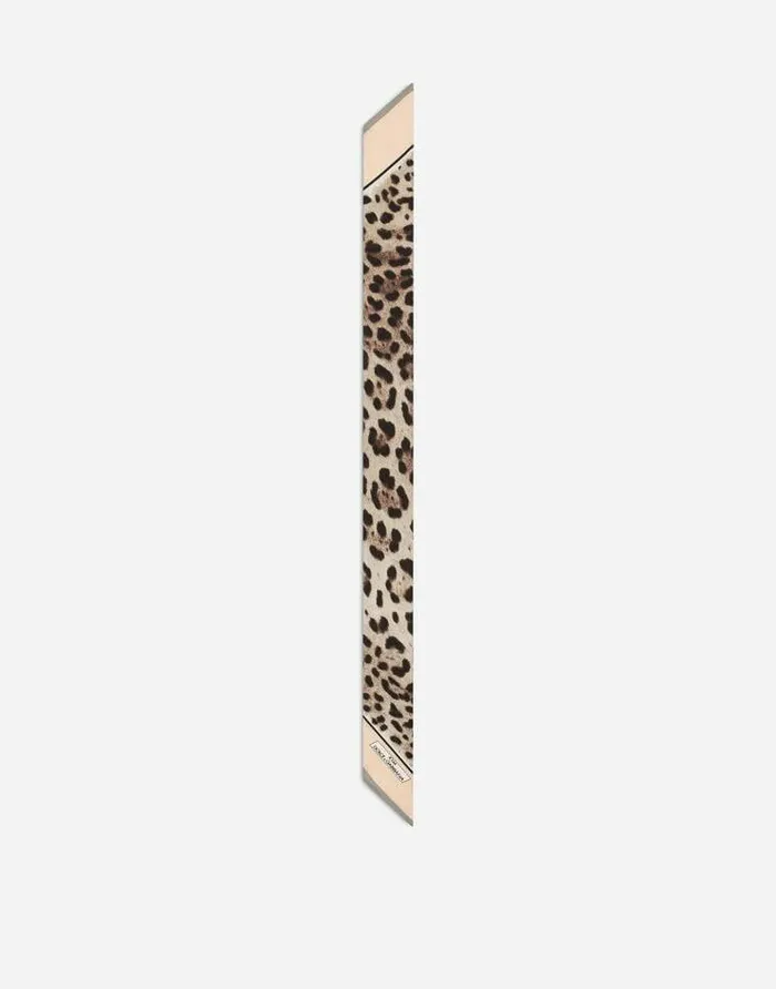 Dolce and Gabbana Scarves And Silks Women KIM DOLCEandGABBANA Leopardprint Twill Headscarf Animal Print Dolce and Gabbana Scarves And Silks Women KIM DOLCEandGABBANA Leopardprint Twill Headscarf Animal Print