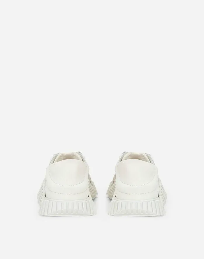 Dolce and Gabbana Shoes 2438 Children Cordonetto Lace NS1 Slipon Sneakers White Dolce and Gabbana Shoes 2438 Children Cordonetto Lace NS1 Slipon Sneakers White