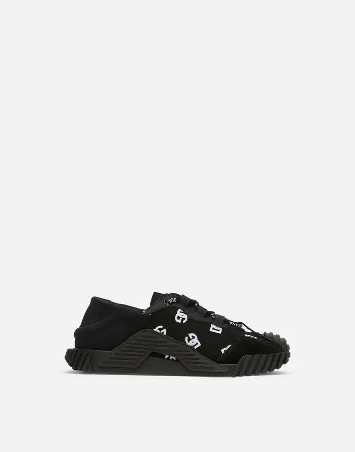 Dolce and Gabbana Shoes 2438 Children NS1 Sneakers With Allover DG Logo Print Multicolor Dolce and Gabbana Shoes 2438 Children NS1 Sneakers With Allover DG Logo Print Multicolor
