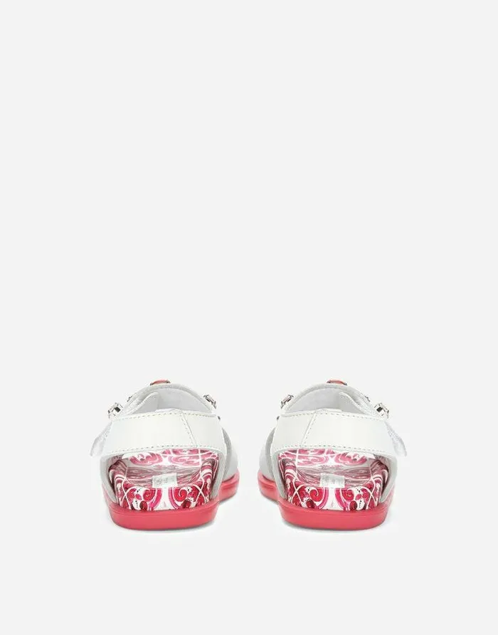 Dolce and Gabbana Shoes For First Steps 1926 Children Patent Leather Sandals With Embellishment Multicolor Dolce and Gabbana Shoes For First Steps 1926 Children Patent Leather Sandals With Embellishment Multicolor
