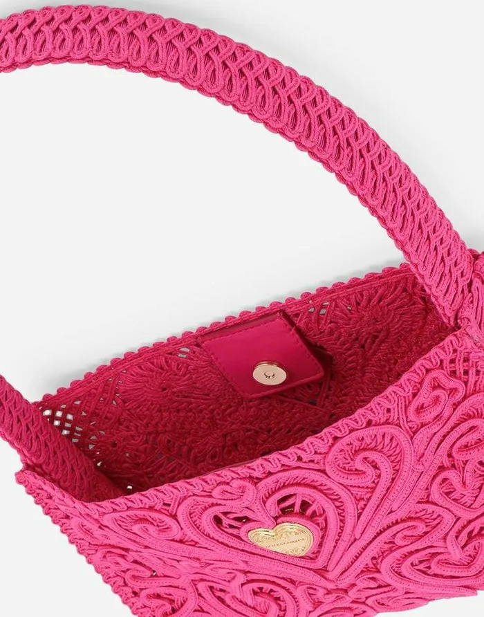 Dolce and Gabbana Shoulder And Crossbody Bags Women Cordonetto Shoulder Bag Fuchsia Dolce and Gabbana Shoulder And Crossbody Bags Women Cordonetto Shoulder Bag Fuchsia