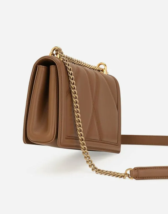 Dolce and Gabbana Shoulder And Crossbody Bags Women Medium Devotion Shoulder Bag Beige Dolce and Gabbana Shoulder And Crossbody Bags Women Medium Devotion Shoulder Bag Beige
