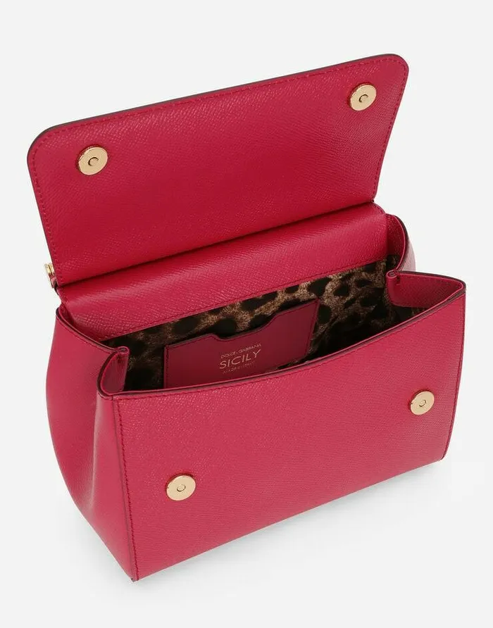 Dolce and Gabbana Shoulder And Crossbody Bags Women Medium Sicily Handbag Fuchsia Dolce and Gabbana Shoulder And Crossbody Bags Women Medium Sicily Handbag Fuchsia
