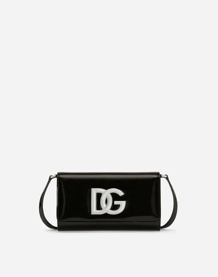Dolce and Gabbana Shoulder And Crossbody Bags Women Polished Calfskin 35 Clutch Black Dolce and Gabbana Shoulder And Crossbody Bags Women Polished Calfskin 35 Clutch Black