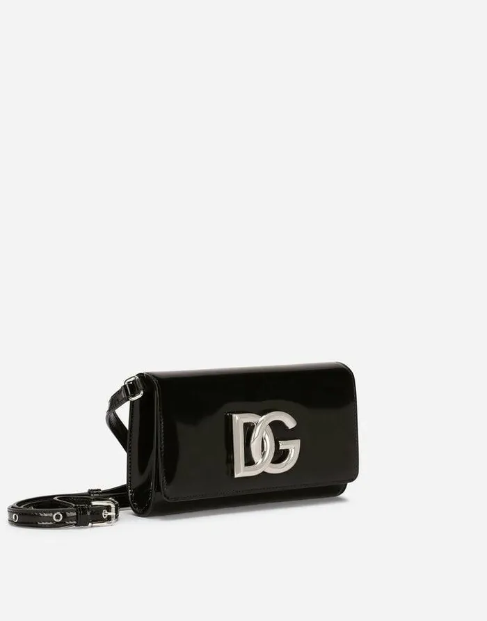Dolce and Gabbana Shoulder And Crossbody Bags Women Polished Calfskin 35 Clutch Black Dolce and Gabbana Shoulder And Crossbody Bags Women Polished Calfskin 35 Clutch Black