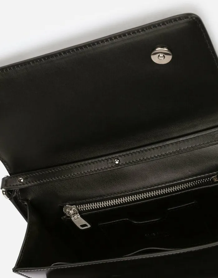 Dolce and Gabbana Shoulder And Crossbody Bags Women Polished Calfskin 35 Clutch Black Dolce and Gabbana Shoulder And Crossbody Bags Women Polished Calfskin 35 Clutch Black