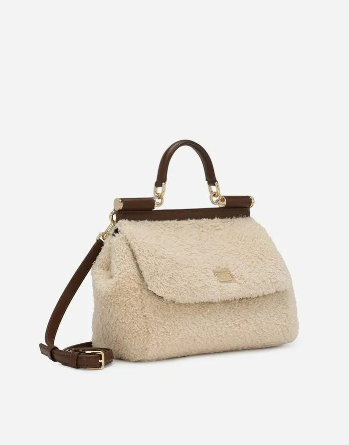 Dolce and Gabbana Sicily Women Large Sicily Handbag Brown Dolce and Gabbana Sicily Women Large Sicily Handbag Brown