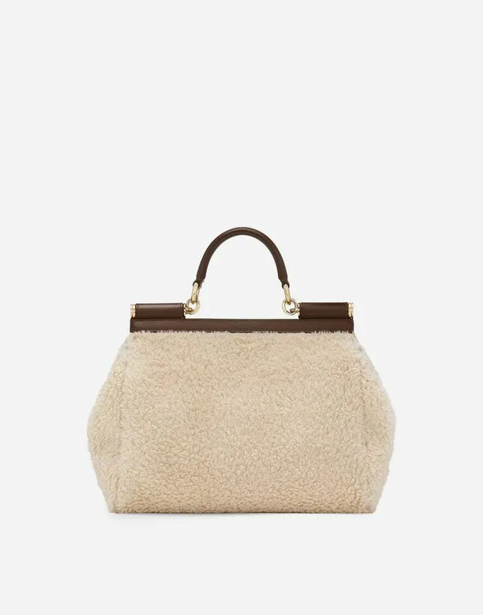 Dolce and Gabbana Sicily Women Large Sicily Handbag Brown Dolce and Gabbana Sicily Women Large Sicily Handbag Brown