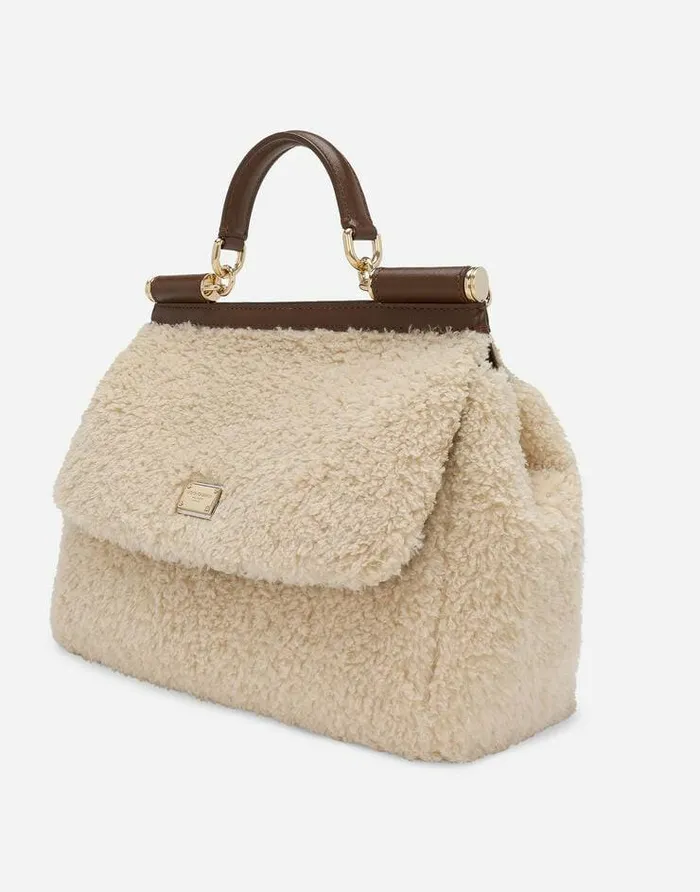 Dolce and Gabbana Sicily Women Large Sicily Handbag Brown Dolce and Gabbana Sicily Women Large Sicily Handbag Brown