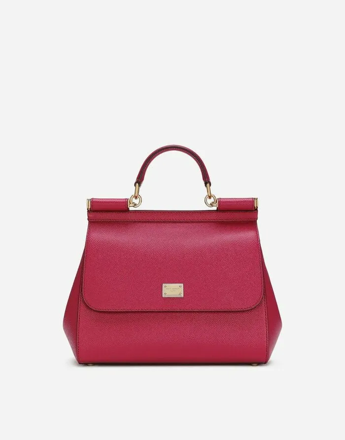 Dolce and Gabbana Sicily Women Large Sicily Handbag Fuchsia