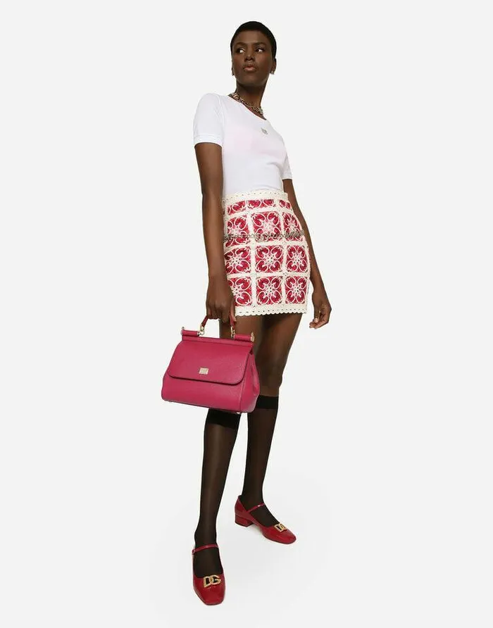 Dolce and Gabbana Sicily Women Large Sicily Handbag Fuchsia Dolce and Gabbana Sicily Women Large Sicily Handbag Fuchsia