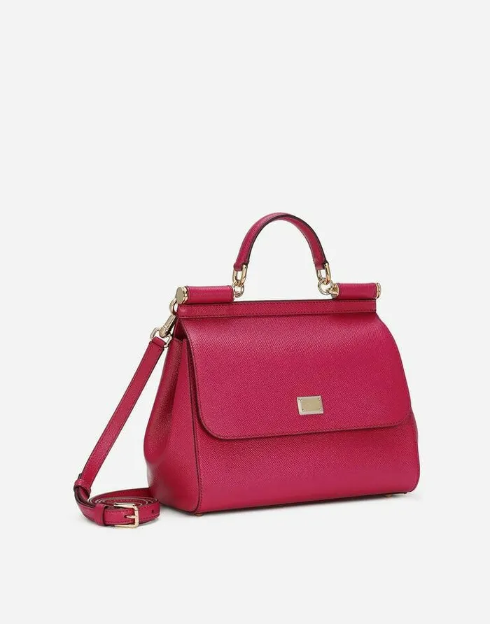 Dolce and Gabbana Sicily Women Large Sicily Handbag Fuchsia Dolce and Gabbana Sicily Women Large Sicily Handbag Fuchsia