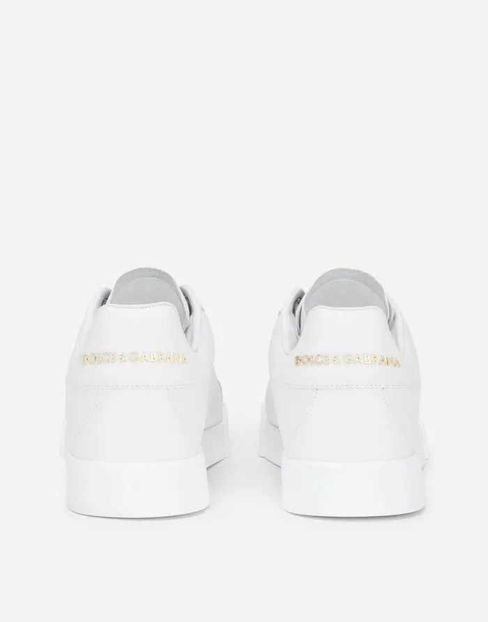Dolce and Gabbana Sneakers Women Calfskin Nappa Portofino Sneakers White Dolce and Gabbana Sneakers Women Calfskin Nappa Portofino Sneakers White