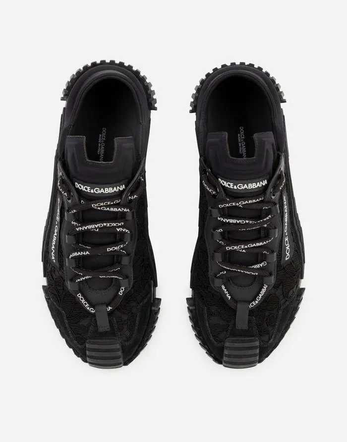 Dolce and Gabbana Sneakers Women Mixedmaterials NS1 Slipon Sneakers Black Dolce and Gabbana Sneakers Women Mixedmaterials NS1 Slipon Sneakers Black
