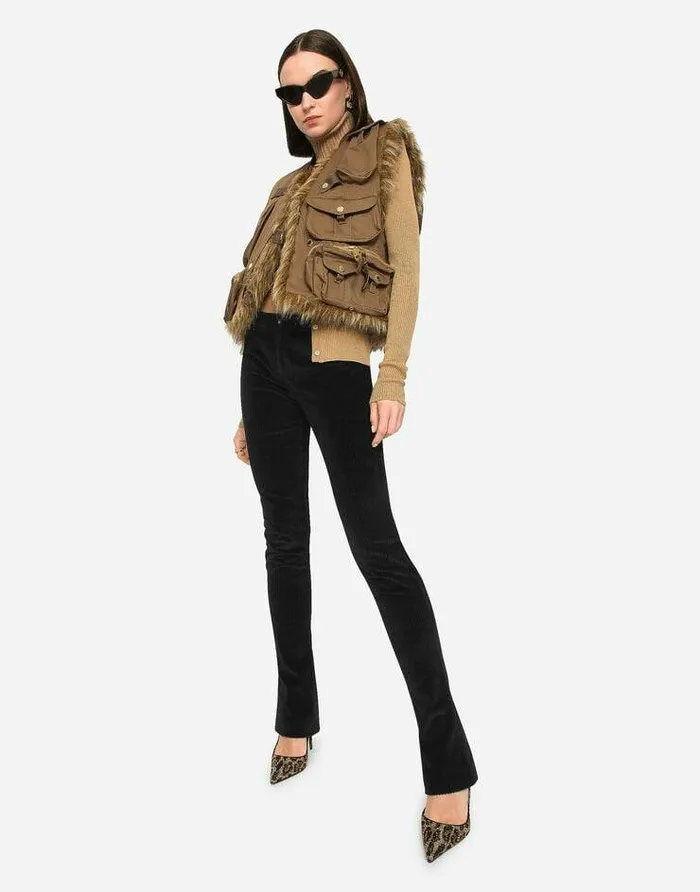 Dolce and Gabbana Sweaters And Cardigans Women Wool And Cashmere Cardigan With Detachable Collar Multicolor Dolce and Gabbana Sweaters And Cardigans Women Wool And Cashmere Cardigan With Detachable Collar Multicolor