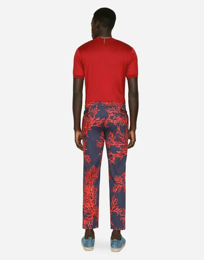 Dolce and Gabbana TShirts And Polos Men Silk Jersey Tshirt With Heraldic DG Patch Bordeaux Dolce and Gabbana TShirts And Polos Men Silk Jersey Tshirt With Heraldic DG Patch Bordeaux