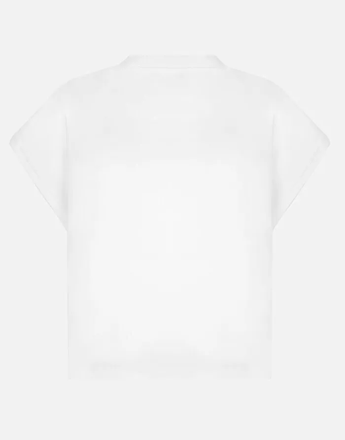 Dolce and Gabbana TShirts And Sweatshirts Women Jersey Tshirt With Logo On Neck White Dolce and Gabbana TShirts And Sweatshirts Women Jersey Tshirt With Logo On Neck White
