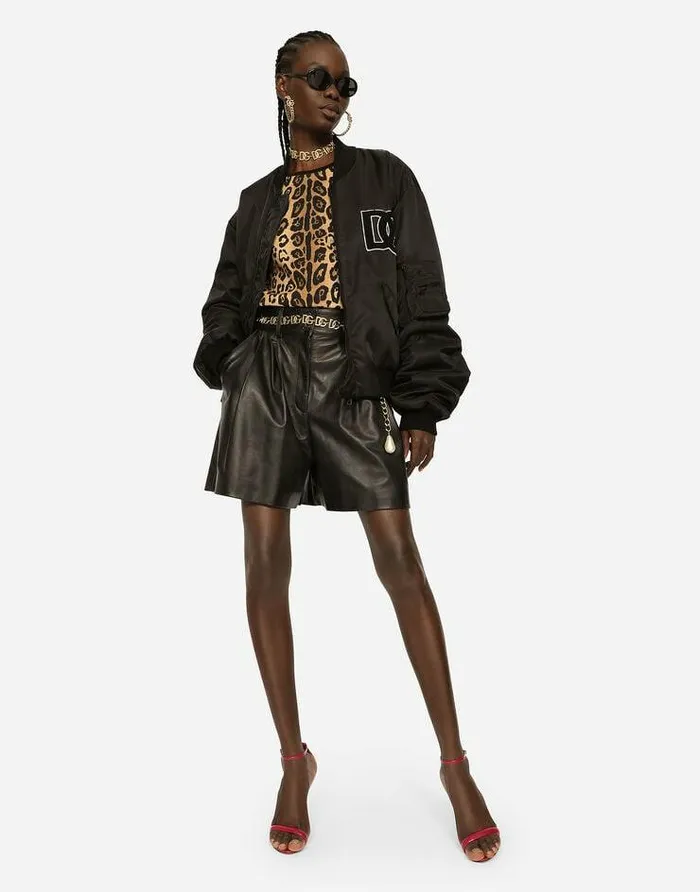 Dolce and Gabbana TShirts And Sweatshirts Women Shortsleeved Leopardprint Jersey Tshirt Multicolor Dolce and Gabbana TShirts And Sweatshirts Women Shortsleeved Leopardprint Jersey Tshirt Multicolor