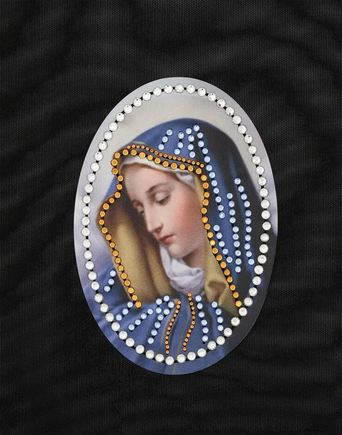 Dolce and Gabbana TShirts And Sweatshirts Women Tulle Tshirt With Sacred Image Patch Multicolor Dolce and Gabbana TShirts And Sweatshirts Women Tulle Tshirt With Sacred Image Patch Multicolor