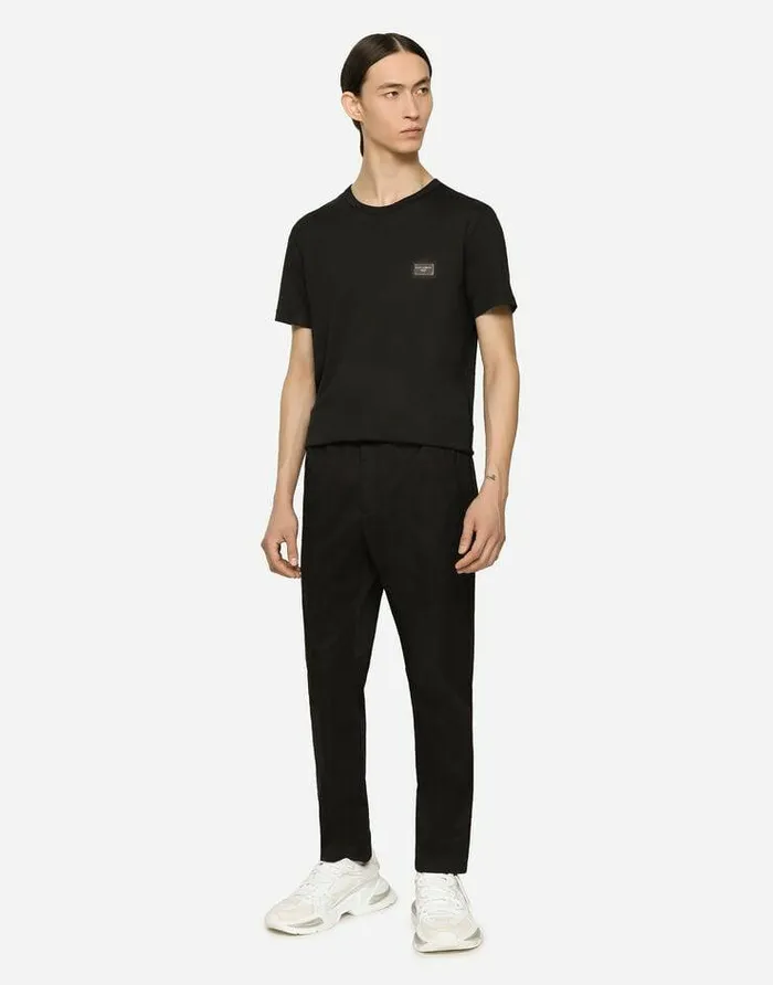 Dolce and Gabbana Trousers And Shorts Men Stretch Cotton Jogging Pants With Tag Blue Dolce and Gabbana Trousers And Shorts Men Stretch Cotton Jogging Pants With Tag Blue