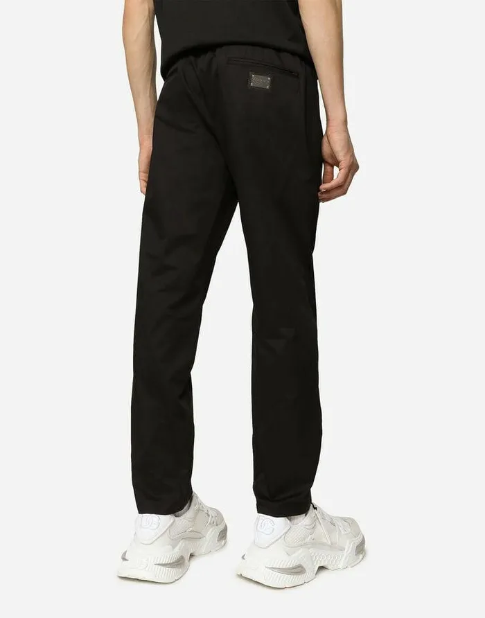 Dolce and Gabbana Trousers And Shorts Men Stretch Cotton Jogging Pants With Tag Blue Dolce and Gabbana Trousers And Shorts Men Stretch Cotton Jogging Pants With Tag Blue