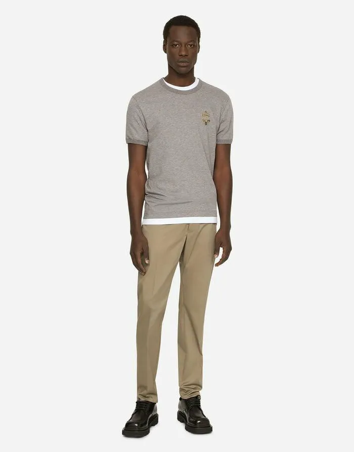 Dolce and Gabbana Trousers And Shorts Men Stretch Cotton Pants Green Dolce and Gabbana Trousers And Shorts Men Stretch Cotton Pants Green