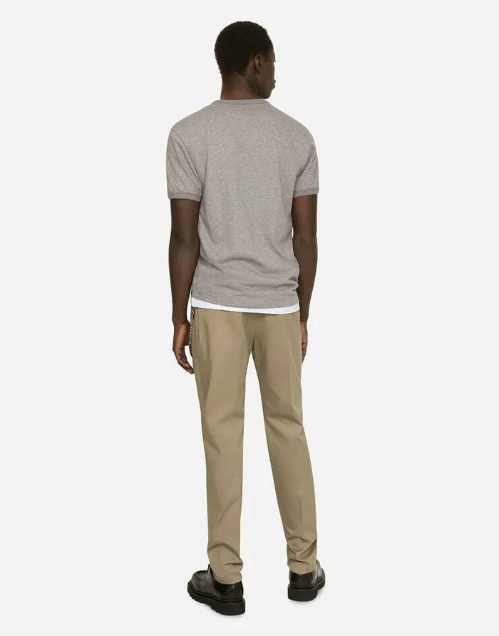 Dolce and Gabbana Trousers And Shorts Men Stretch Cotton Pants Green Dolce and Gabbana Trousers And Shorts Men Stretch Cotton Pants Green